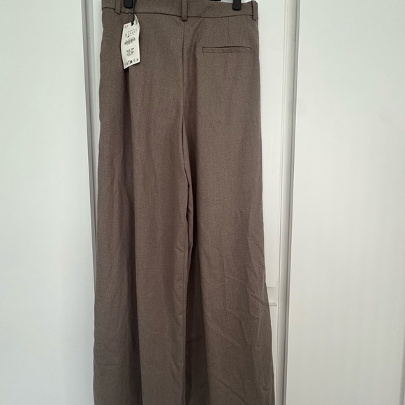 Zara Women's Wide Leg Brown Pants - Picture 4 of 11